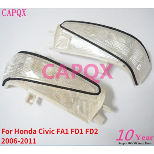 CAPQX 2PCS GOOD Rearview mirror LED turn signal Light lamp 34350-SNB-013 For CIVIC FA1 FD1 FD2 2006-2011