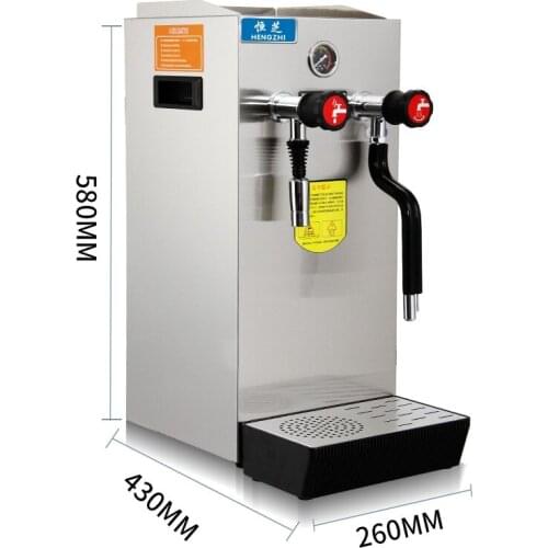 220V 2200W Sainless Steel Steam Water Machine Automatic Milk Tea Shop Coffee Shop Steam Milk Machine ZX-200