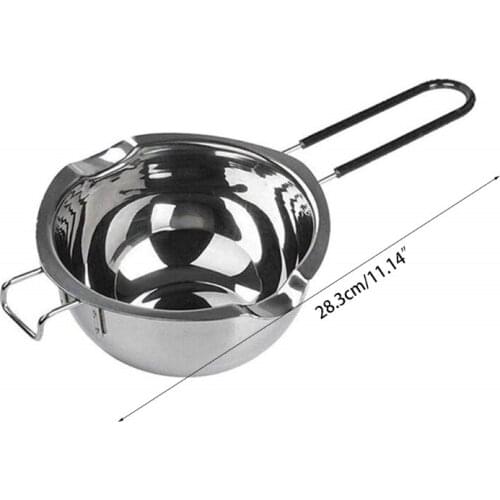 4 Set Stainless Steel Double Boiler Long Handle Wax Melting Pot, Pitcher & Mixin 87HA