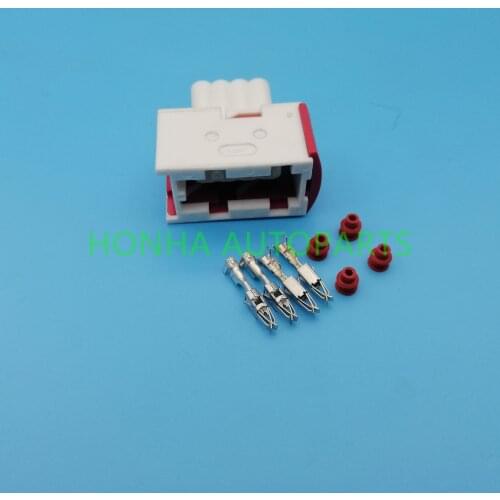 5 pcs 4 pin female car electrical plug Tyco Amp waterproof auto wire connectors 144998-5