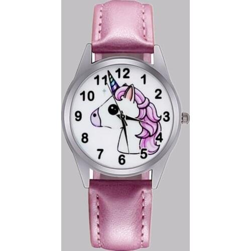 The New Strap Watch Childrens Cartoon Unicorn Children Watches Girl Watches Wrist Watch for Kids