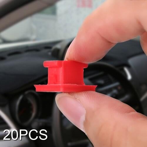 Car Fasten Clips Panel Fixing Buckles Dashboard Dash Trim Strip Clips For BMW E46/E65/E66/E83N 20pcs/set Red Insert Grommets