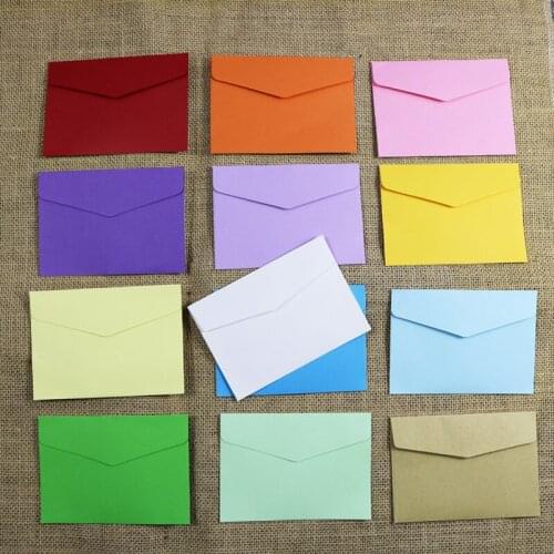 10Pcs/Lot Candy Color Envelopes Multifunction Craft Paper Invitation Envelope For Home Offiice Letter Paper Cards Student Gift