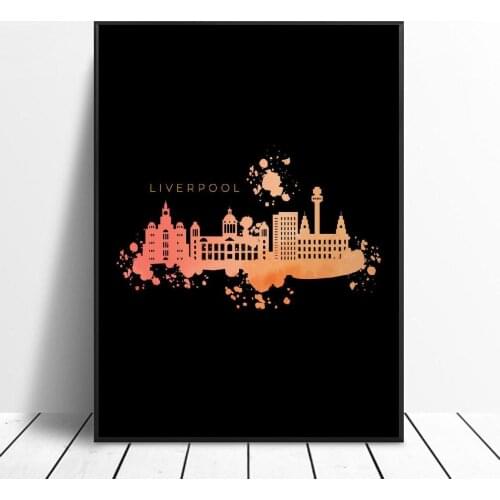 Liverpool UK Canvas Print Wall Art Poster Picture Modern Bedroom Living Room Decoration No Frame