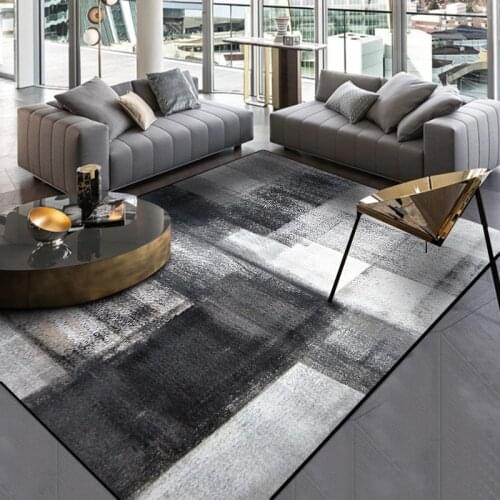 Fashion Simple black gray abstract carpet Floral Door/Kitchen Mat Living Room tea table Bedroom study room Area Rug Carpet