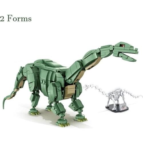 New Fossil Variable Jurassic Park T. rex Rampage Building Blocks Dinosaur Brontosaurus World Model Construction Bricks Boys To