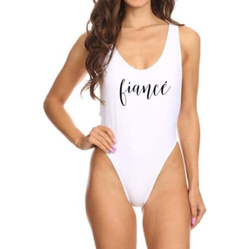 New arrival "Fiance"women one piece suit high cut sexy bathing backless beachwear jumpsuit high quality catsuit free shipping