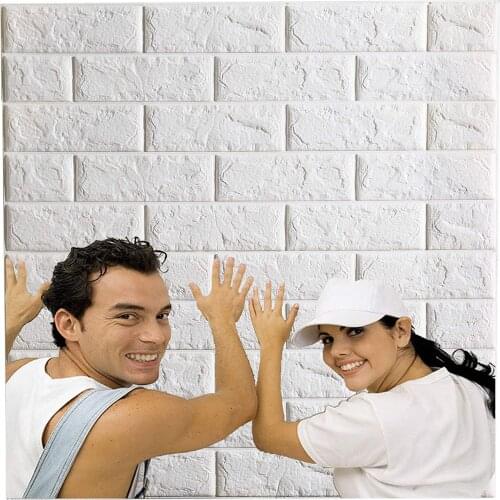 New self-adhesive board background wall foam storefront living room childrens room bedroom 3d brick pattern wallpaper wall