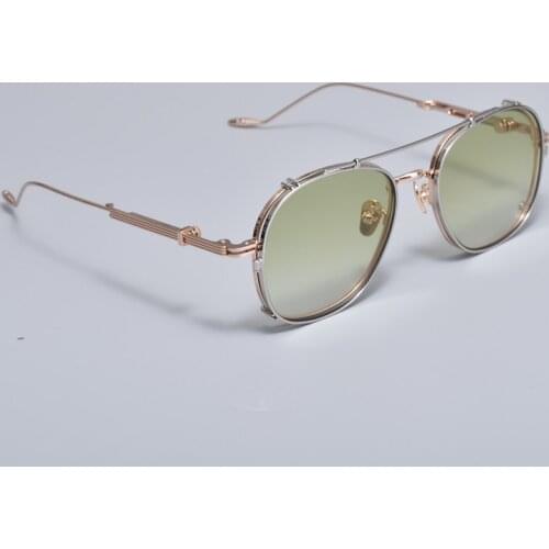 Prescription Eyeglasses Frame With clip sunglasses men Women square Myopia Optical Gentle Diplo-lone wolf 032 Reading glasses