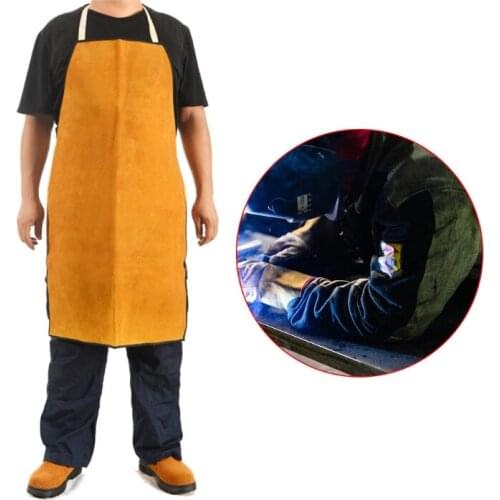M89B Cowhide Professional Welding Apron Heavy Duty Spark for Men Unique Gift Apron Women Mothers Fathers Wear Resistant
