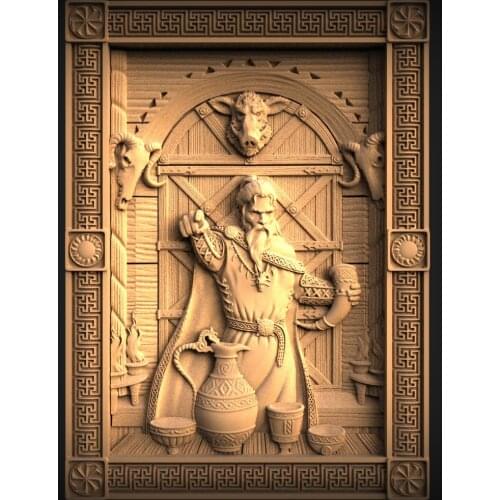 STL Relief Model 3D Model for CNC Router 3D Printer Artcam Aspire Bas Relief STL File Format 3D Carving Home Wall Decoration