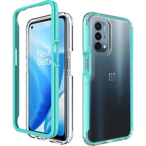 Luxury Shockproof Phone Case for OnePlus Nord N200 5G Case Transparent 2-in-1 hybrid + PTU Cover For 1 + Nord N200