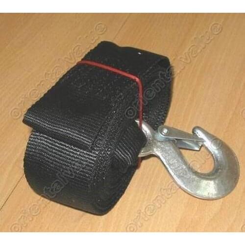 Boat Trailer Winch Hand 48mm wide 6Meter long Strap Hook+Sewn Eye