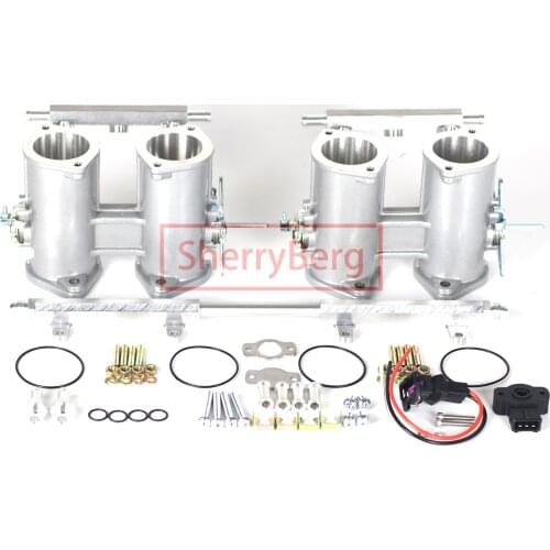 SherryBerg 40/42/45/48/50 DCOE DUAL W Fuel Rail 40mm Throttle Bodies Body TPS for Weber/EMPI/FAJS/Dellorto/Solex DCOE/DHLA Carb