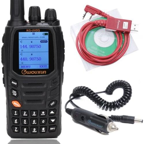 Wouxun KG-UV2Q 8W High Power 7 bands Including Air Band Cross band Repeater Walkie Talkie Upgrade KG-UV9D Plus Ham Radio