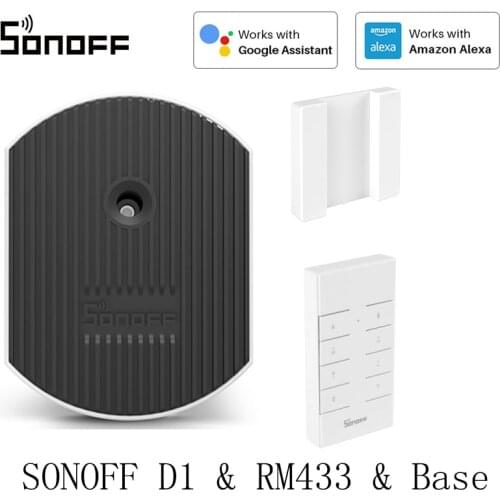 SONOFF D1 Wifi Smart Dimmer Switch DIY Smart Home EWeLink APP Voice RM433 RF Remote Work With Alexa Google Home