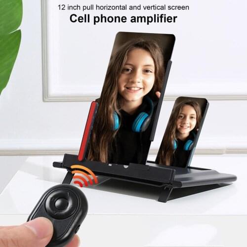 Mobile Phone Screen Magnifying Glass 3D 12-Inch Pull-Out Horizontal Vertical Magnifier Ultra-Clear Blue Light Screen Magnifier