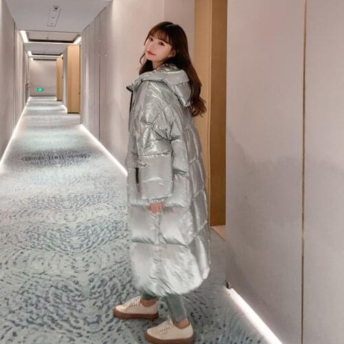 ZVAQS Winter Jacket Women 2020 Fashion Oversize Down Cotton Jackets Female Long Hooded Parkas Woamn Clothing Veste Femme TN77