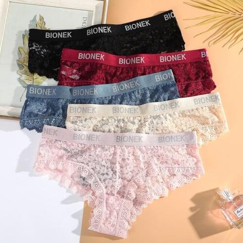 Letter Panties Women Lace Thong Sexy Girls Briefs Lingerie S-XL G-String Women Thongs Female Underwear Underpants