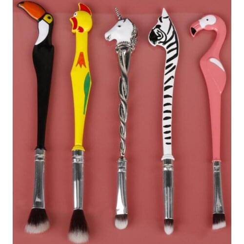 5Pcs Makeup Brush Set Movie Peripheral Cartoon Beauty Makeup Tools
