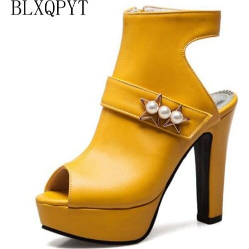 BLXQPYT Sexy fashion New Summer Sandals Women Big Size 34-50 Open toe High Heels wedding Party shoes woman Platform pumps 3352