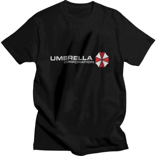Umbrella Corporation Tshirt Men Casual Tee Tops Cotton T Shirt Short Sleeve Video Game T-shirt Gift Clothes