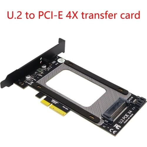 U.2 to PCI-E 4X Adapter Card PCI E 3.0 4X U.2 SFF-8639 Riser PCIe U.2 SSD to PCI-E Card for 2.5Inch NVME U2 SSD
