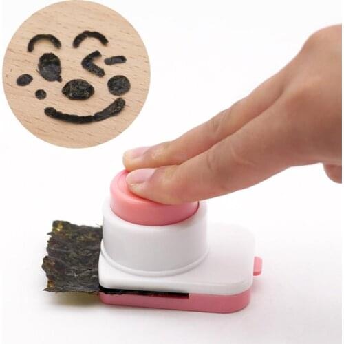 Kitchen Cartoon Rice Ball Molds DIY Smiling Face Shape Sushi Maker Mould Rice Mould Seaweed Cutter Rice Ball Bento Decoration