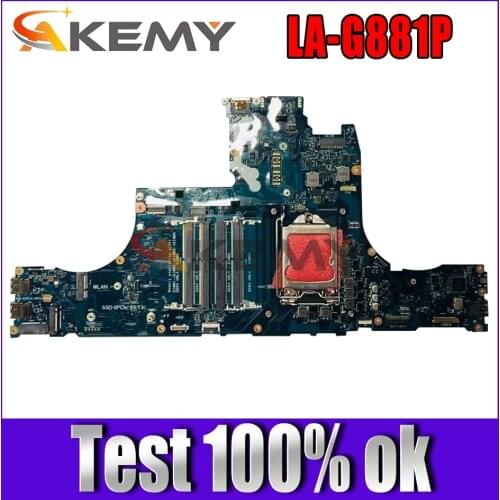 For DELL Latitude Alienware Area 51m Laptop Motherboard LA-G881P CN-0F1CCX 0F1CCX F1CCX Tested 100% work