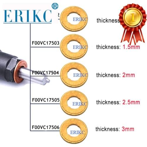 ERIKC copper shim F00VC17503 clip washer F00VC17504 nozzle copper washer F00VC17505 F00VC17502 gasket for common rail injector