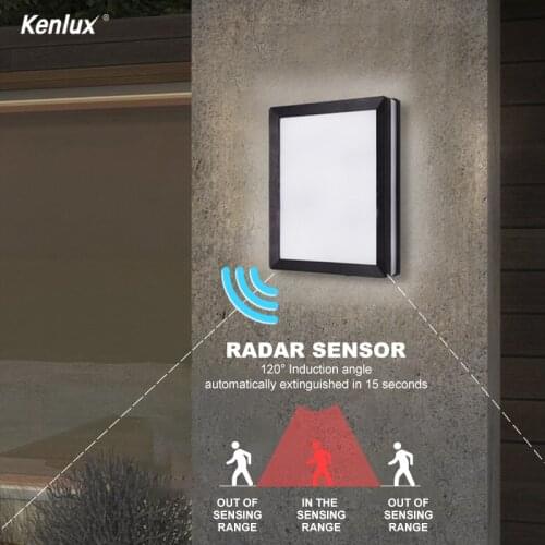 Nordic Wall Lamp Ip65 Led Plastic Outdoor Indoor Radar Sensor wall lights Modern For Home Stairs Bedroom Bedside Lighting