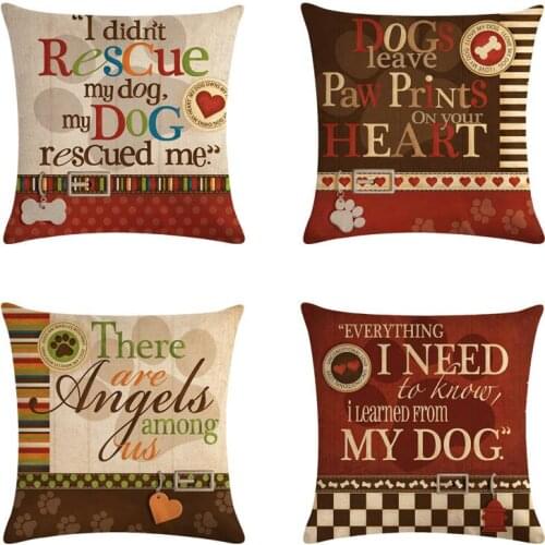 Minimalist Style Cushion Cover Letter I Need My God Home Cotton Linen Pillows Wear Resisting Fashion Cojines