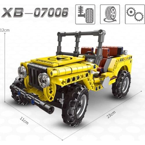 New XingBao 07006 TECHNIC Car Series The Convertible Car Set Building Blocks Off-Road Car Model Kits Educational Bricks Juguetes