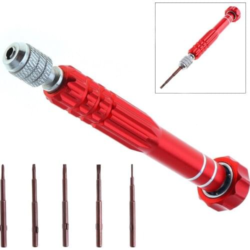 New Multifunction 5 in 1 Screwdriver with Phillips Slotted Pentagon T Type for Mobile Phone / Computer Repair