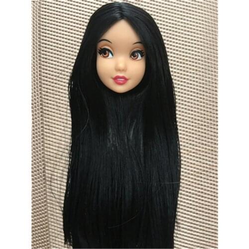 Original Collection Mermaid Elsa Snow Princess Doll Toy Head Rapunzel Princess Doll Head Boy DIY Toys Princess 1/6 Doll Head