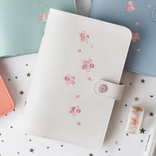 Wind loose-leaf hand ledger simple and fresh A5A6 hand ledger notepad notebook stationery