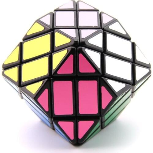 LanLan 4x4 Rhombohedral Dodecahedron Diamond Magic Cube Megaminxeds Speed Puzzle Antistress Brain Teasers Educational Toy
