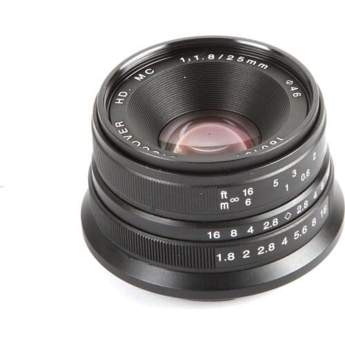 25mm F1.8 F/1.8 HD MC Manual Movie Wide Angle Lens for Fujifilm fx X-A1 XA2 X-A3 X-M1 X-E1 X-E2 X-Pro1 X-T1 XT2 XT10 XT20 camera