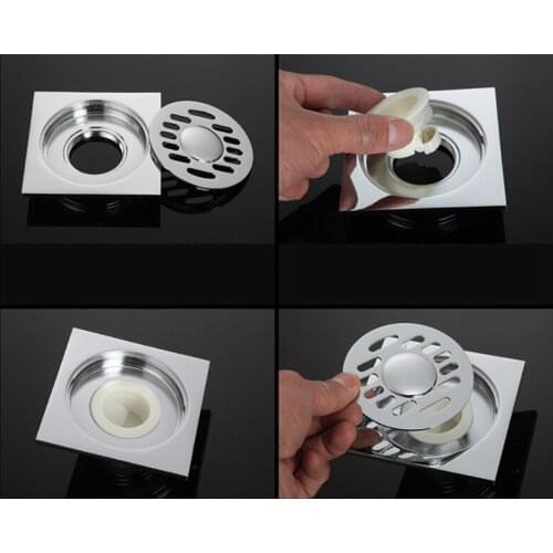 Smell Proof Shower Floor Siphon Drain Cover Sink Strainer Bathroom Plug Trap Water Drain Filter Kitchen Sink Accessories HOT