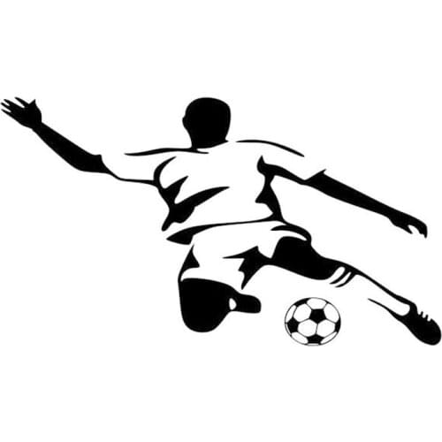13.8cm*7.5cm Fashion Football Personality Sports Car Stickers Car Accessories S2-0655
