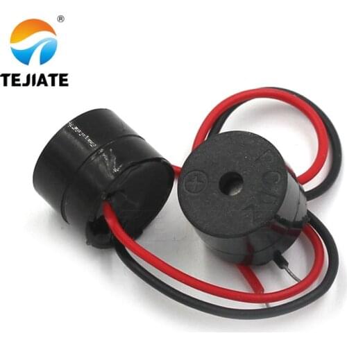 2PCS Electromagnetic active buzzer 6V-12V 12*9.5MM band alarm loudspeaker