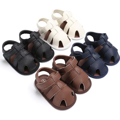 2019 Cute Baby Toddler Infant Boy Soft Sole Prewalker Crib Shoes Summer Shoes Sandals 0-18 Month