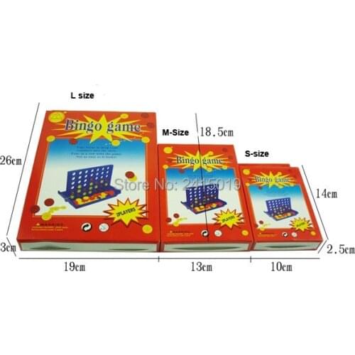 4-in-a-row S size four in a row line connecting bingo board game interactive intelligence children kids home travel party fun