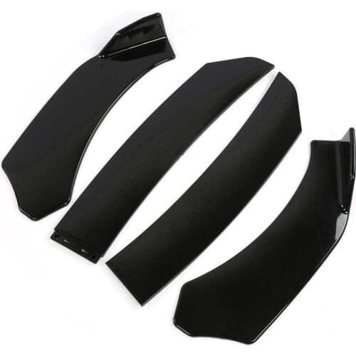 4pcs Car Front Bumper Lip Splitter Body Shovels Guard Universal Auto Modified Accessory car bumper bumper protector