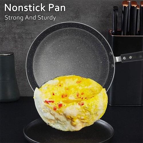Non-stick Frying Pan Aluminum Alloy Pan Pancake Egg Steak Frying Pot Breakfast Maker Omelet Pizza Pan Saucepan Skillet Cookware