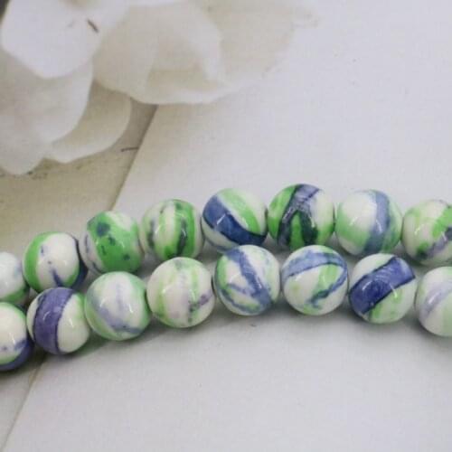 Riverstones loose beads round stone 10mm DIY 15 inches fit women jewelry making bracelet&necklace design color options