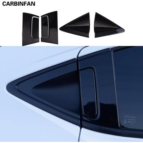 Black Rear Door Handle Bowl cover decoration sticker Door handle styling For Honda HR-V HRV Vezel 2015 2016 2017 2018 2019 C1569