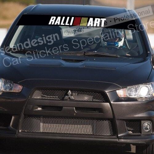 FOR MITSUBISHI RALLIART Windshield Decal Sticker PVC