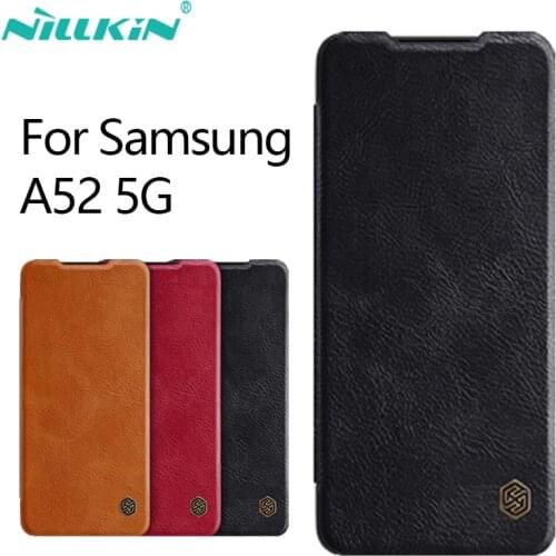 For Samsung Galaxy A32 Flip Case NILLKIN Qin Series PU Leather Wallet Stand Phone Case for Samsung A42 A52 A72 5G 4G Casing