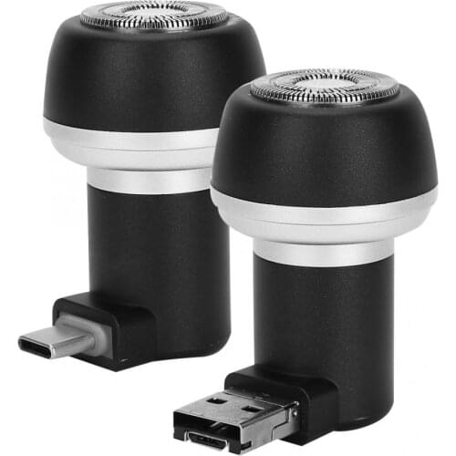 Travel Razor Mini USB Shaving For Android Cell Phone Outdoor Portable Micro-USB Type C Interface Electric Beard Shaver Trimmer